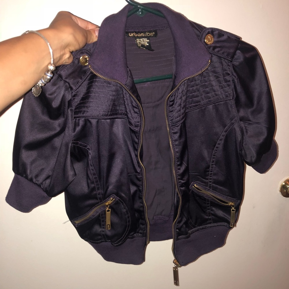 UrbanVibe Purple Half Jacket